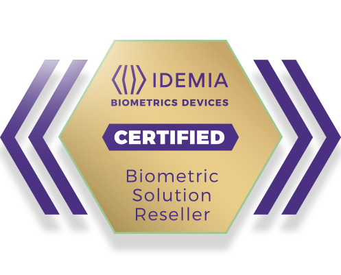 idemia CERTIFIED Biometric Reseller badge